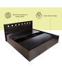Erinnyes King Size Bed in Wenge Finish with Box Storage