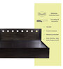Erinnyes King Size Bed in Wenge Finish with Box Storage