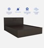Erinnyes King Size Bed in Wenge Finish with Box Storage