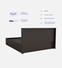 Erinnyes King Size Bed in Wenge Finish with Box Storage