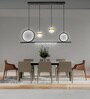 Eris 72W | 100 Cm | Google & Alexa | Height Adjustable | 3 Light Mode | Modern LED Ceiling Chandelier for Living Room, Dining, Bedroom, Hall, Kitchen, Office,Luxury Decorative Lighting
