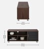 Erity TV Console for TVs up to 43" in Natural Walnut Finish
