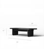 Ernest Lumia Metal Coffee Table in Black Finish