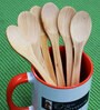 Ernesto Brown Handcrafted Bamboo Wood (Set of 6) Spoons