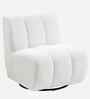 Eroomy Boucle Slipper Chair In White Colour