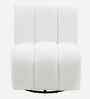 Eroomy Boucle Slipper Chair In White Colour