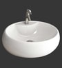 Eros Table Top White Ceramic Wash Basin (Model: Florila-TT)