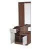 Erwin Dressing Table with Stool in Walnut & White Finish