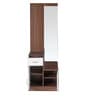 Erwin Dressing Table with Stool in Walnut & White Finish
