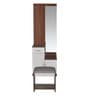 Erwin Dressing Table with Stool in Walnut & White Finish