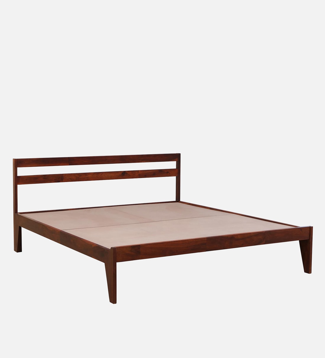 Buy Kemer Sheesham Wood King Size Bed In Honey Oak Finish Online