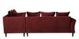 Espino Velvet LHS Sectional Sofa (3 + Lounger) In Wine Red Colour