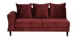 Espino Velvet LHS Sectional Sofa (3 + Lounger) In Wine Red Colour