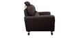 Esteban Half Leather 3 Seater Sofa In Brown Colour