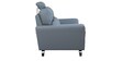 Esteban Half Leather 2 Seater Sofa In Grey Colour