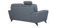 Esteban Half Leather 2 Seater Sofa In Grey Colour