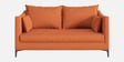 Esteban Velvet 2 Seater Sofa In Rust Colour