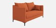 Esteban Velvet 2 Seater Sofa In Rust Colour