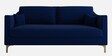 Esteban Velvet 3 Seater Sofa in Midnight Blue Colour