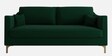 Esteban Velvet 3 Seater Sofa in Forest Green Colour
