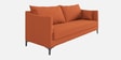 Esteban Velvet 3 Seater Sofa In Rust Colour