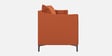 Esteban Velvet 3 Seater Sofa In Rust Colour