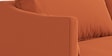 Esteban Velvet 3 Seater Sofa In Rust Colour
