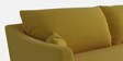 Esteban Velvet 3 Seater Sofa in Yellow Colour