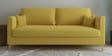 Esteban Velvet 3 Seater Sofa in Yellow Colour