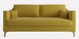 Esteban Velvet 3 Seater Sofa in Yellow Colour