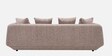 Estelle 3 Seater Sofa In Brown Finish