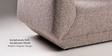 Estelle 2 Seater Sofa In Brown Finish