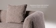 Estelle 3 Seater Sofa In Brown Finish