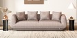 Estelle 3 Seater Sofa In Brown Finish