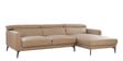 Estonia Half Leather LHS Sectional Sofa (3+ Lounger) in Exotica Oyster Beige colour