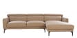Estonia Half Leather LHS Sectional Sofa (3+ Lounger) in Exotica Oyster Beige colour