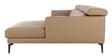 Estonia Half Leather LHS Sectional Sofa (3+ Lounger) in Exotica Oyster Beige colour
