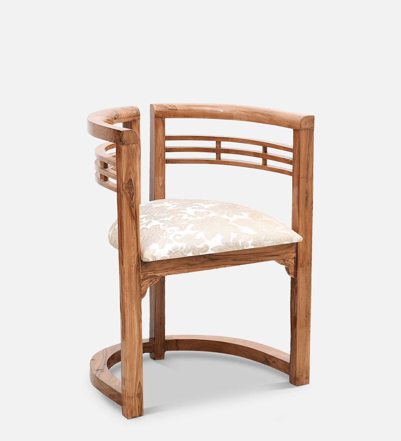 Espino Barrel Chair in Teak Colour