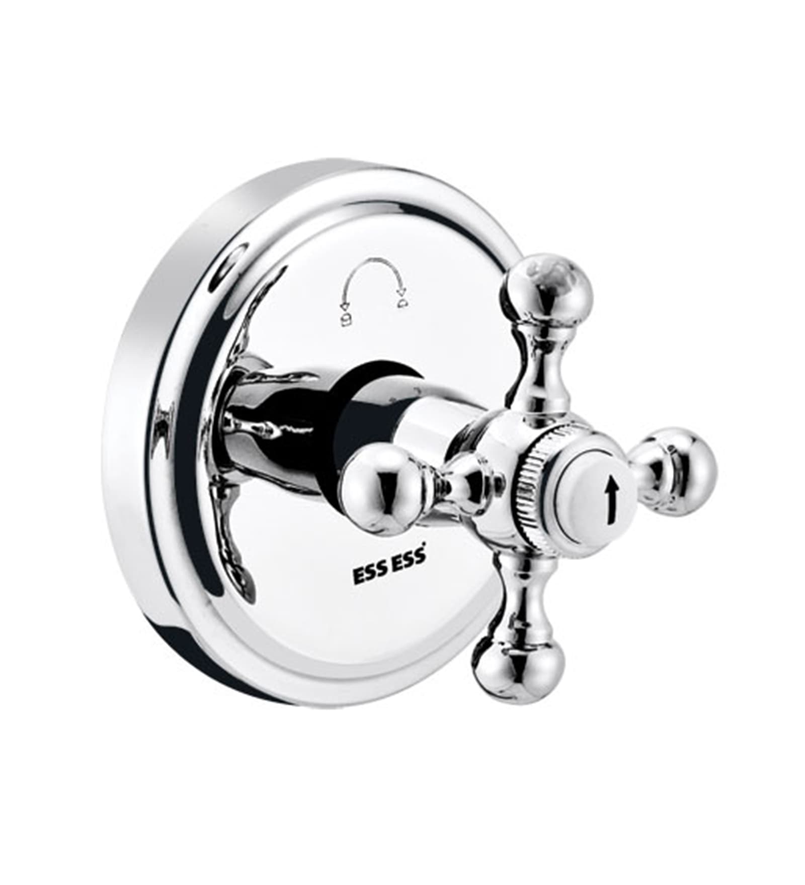 Buy ESSESS by Asian Paints Silver Brass 4Way Diverter for Concealed