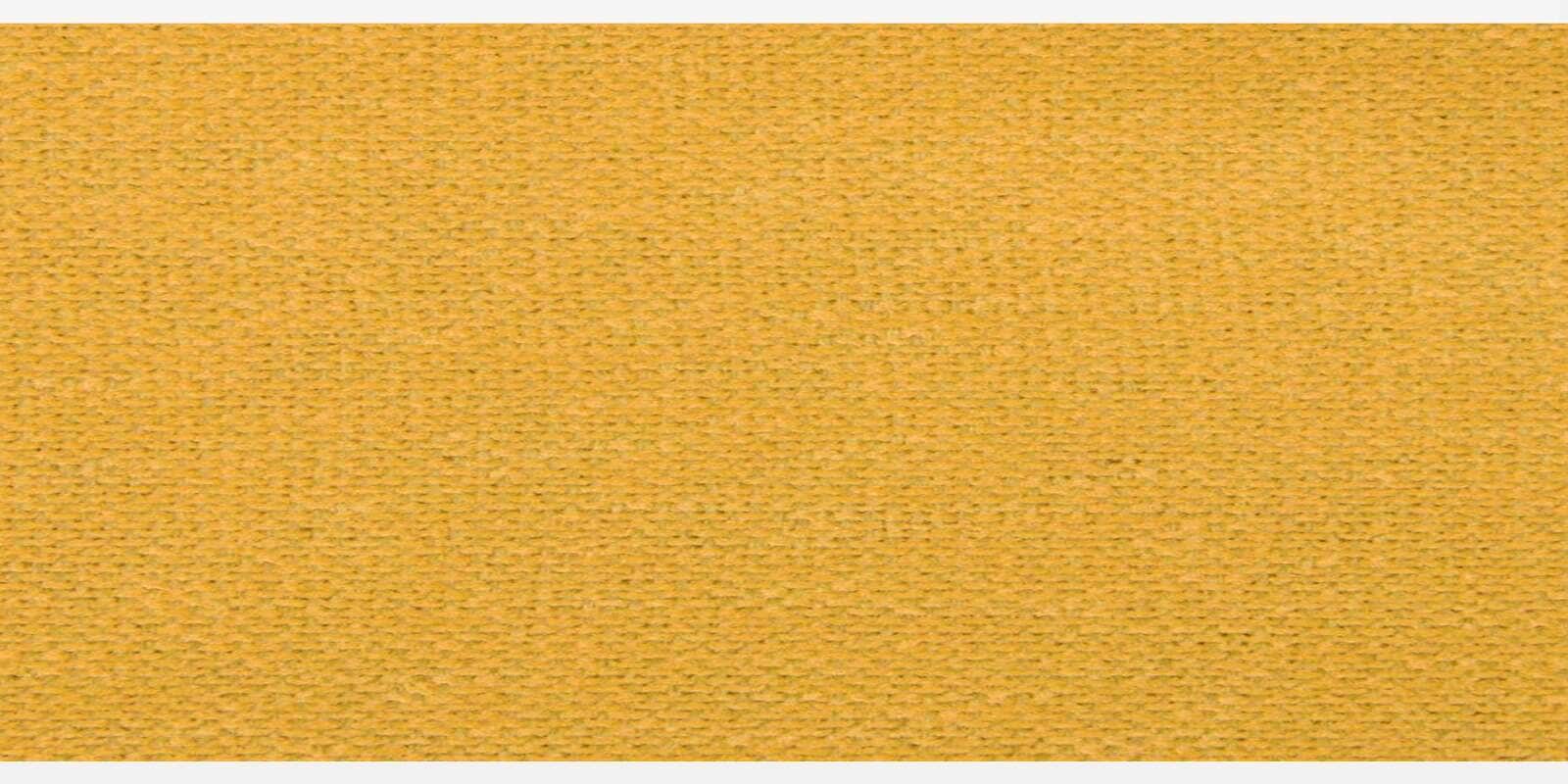 Espino Chenille Fabric RHS Sectional Sofa (3 + Lounger) in Camel Yellow Colour