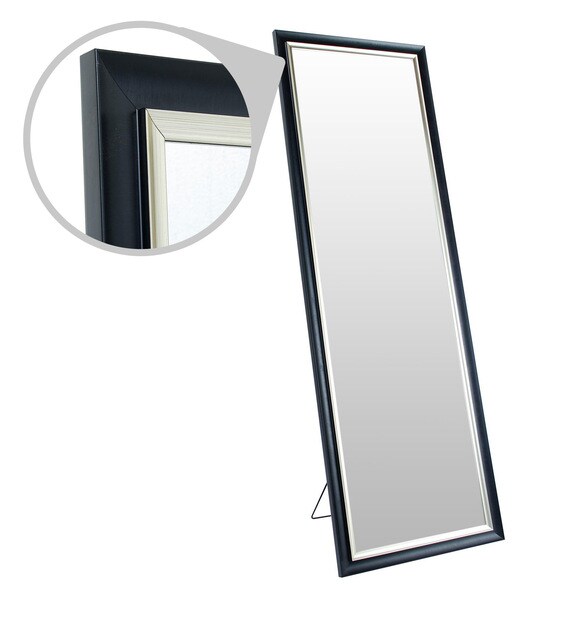 Buy Framed Full Length Mirror in Black colour by Zahab Online Full