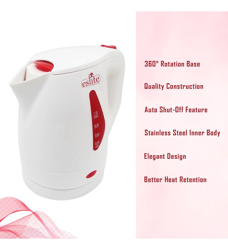 Buy Eslite 1 L BPA Free Plastic Electric Kettle with KeepWarm Function