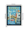 Escape Atticus Multicolour Textured Paper Framed Art Print