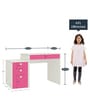 Eskada Kids Study Table in Barbie Pink Colour