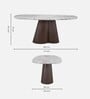 Esmeralda 6 Seater Dining Set In Beige Colour With Matte Finish Esmeralda 6 Seater Dining Set In Beige Colour With Matte Finish