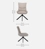 Esmeralda 6 Seater Dining Set In Beige Colour With Matte Finish Esmeralda 6 Seater Dining Set In Beige Colour With Matte Finish