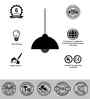 Esna Tall Hanging Lamp With Bowl
