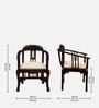 Espa Teak Wood Arm Chair in Walnut Colour
