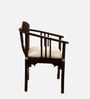 Espa Teak Wood Arm Chair in Walnut Colour