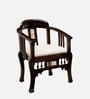 Espa Teak Wood Arm Chair in Walnut Colour